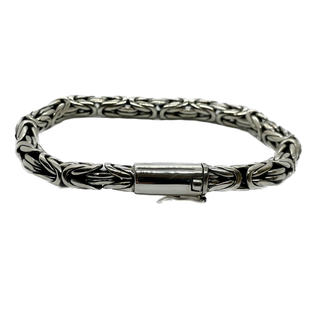 Borobudur Byzantine Silver Bracelet 6mm