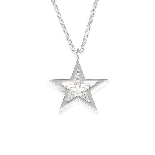 3D Star Pendant on Chain