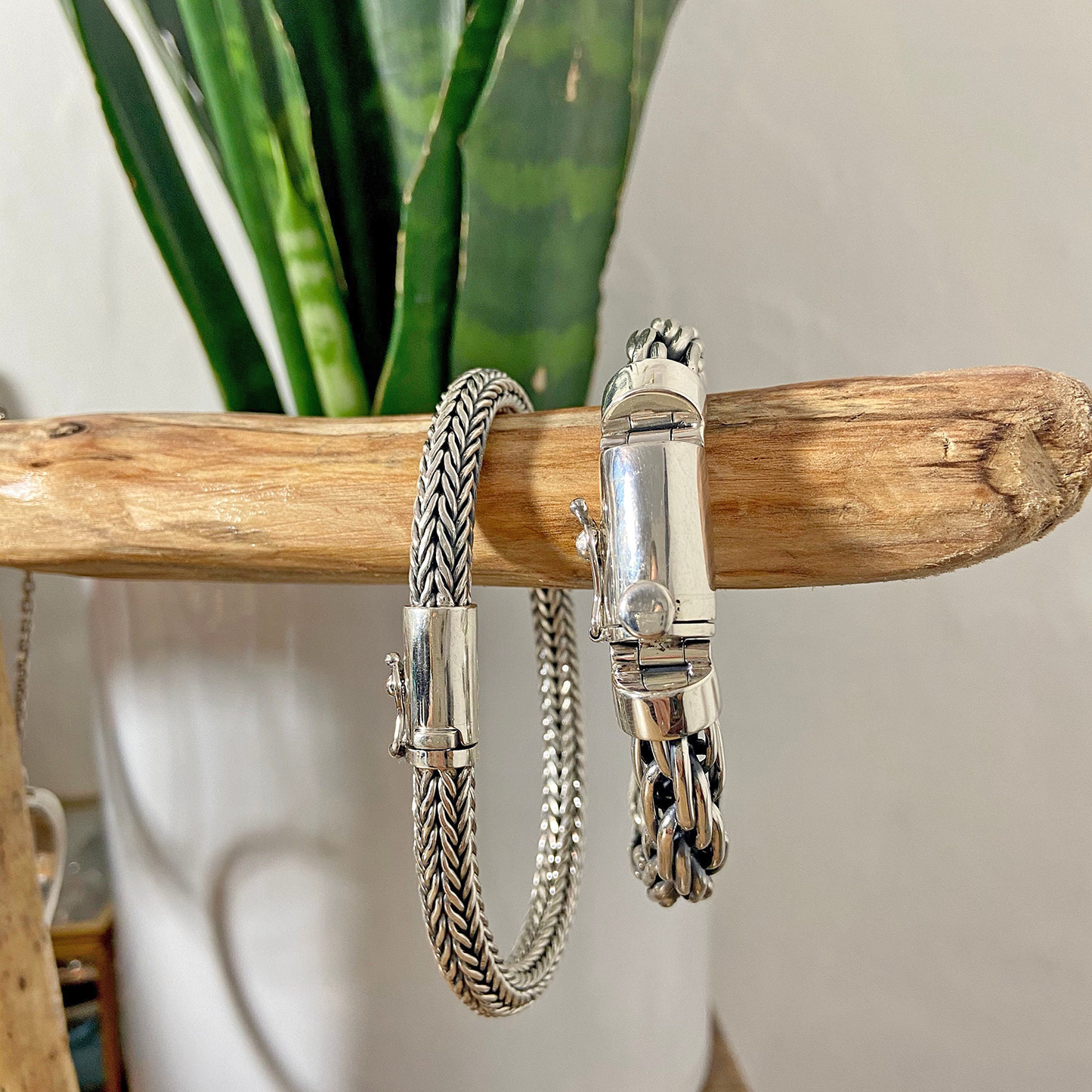 Mens Silver Multi Link Bracelet Solid Sterling Silver