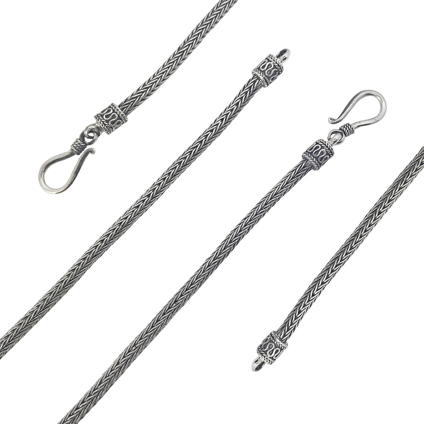 Mens Snake Chain Necklace - 3mm