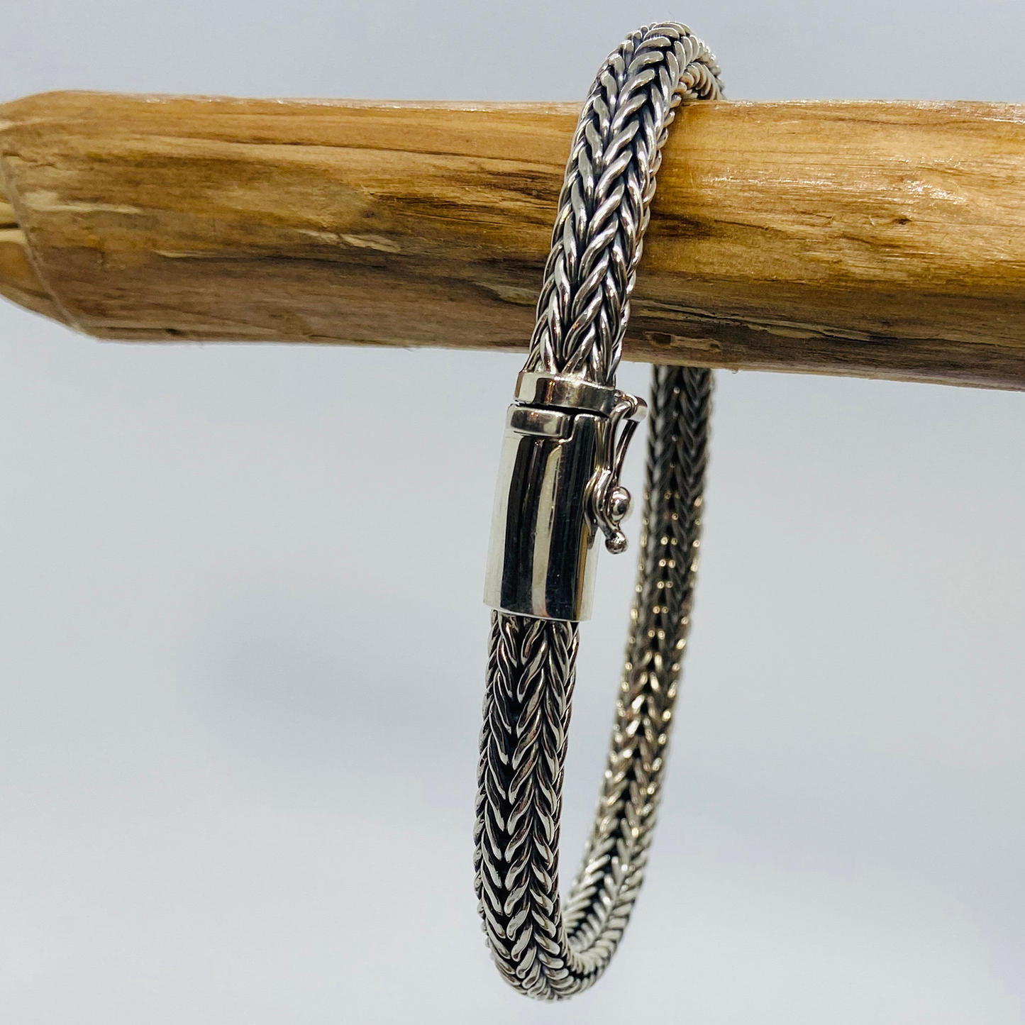 Handmade Silver Bracelet Balinese Snake 