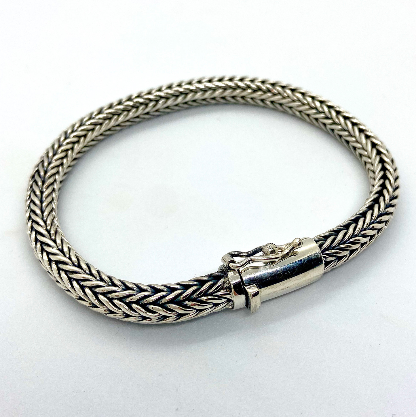 Handmade Silver Bracelet Balinese Snake 