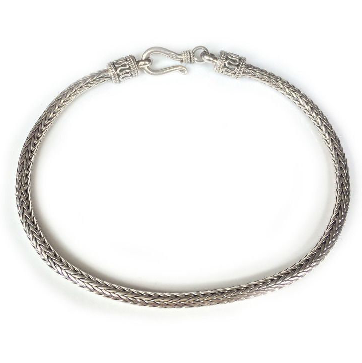 Bali Snake Woven Bracelet - Silver Sisters