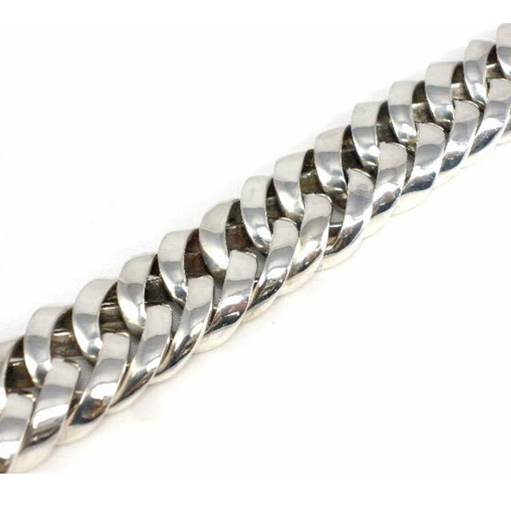 chains in a mens silver bracelet