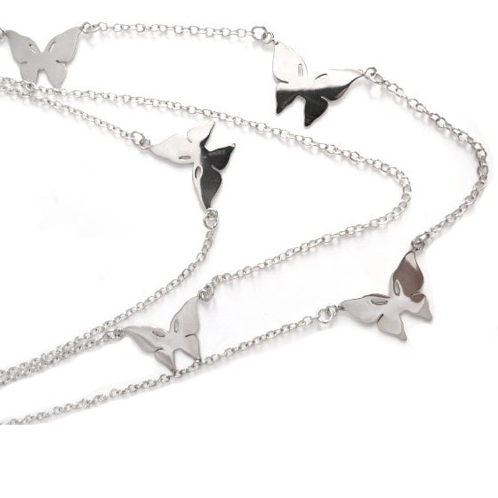 Silver Angel Wings Necklace