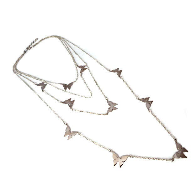 Silver Angel Wings Necklace