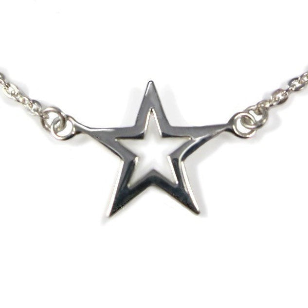 Star necklace in silver