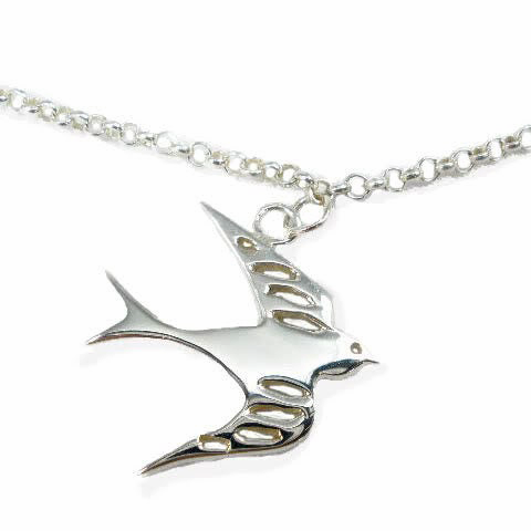 Swallow necklace 2025 sterling silver
