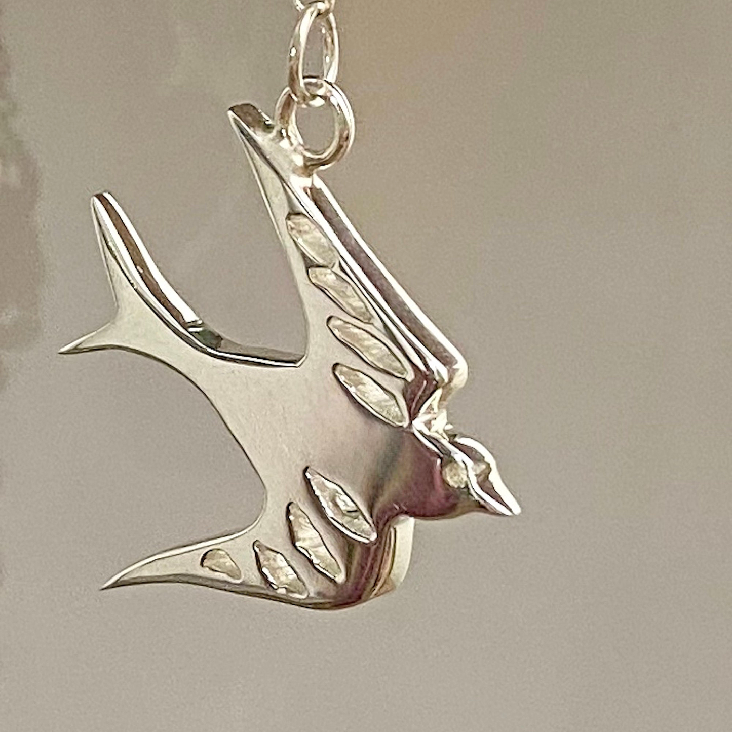 Ladies Swallow Necklace Pendant on a Chain