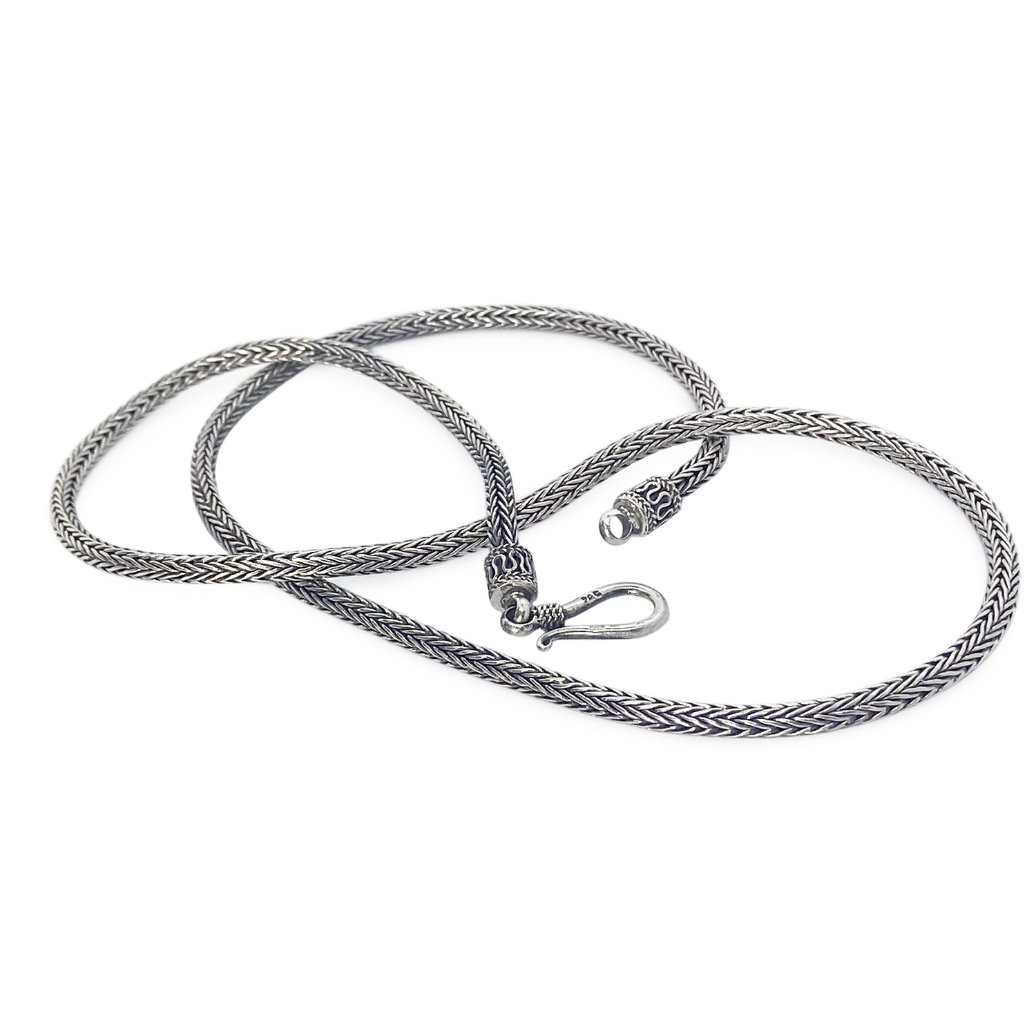 Ladies Silver Necklace - 3mm Snake Link Chain