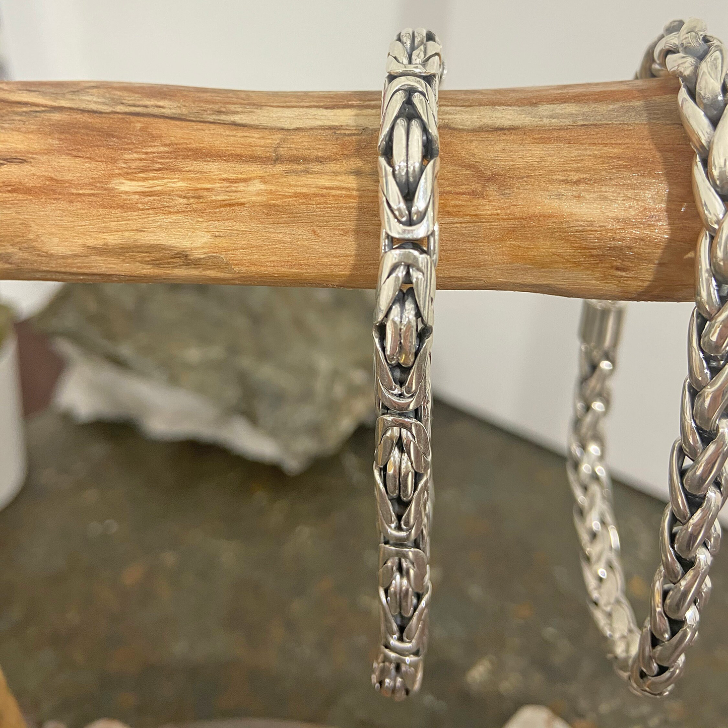 Ladies Byzantine Borobudur Silver Bracelet