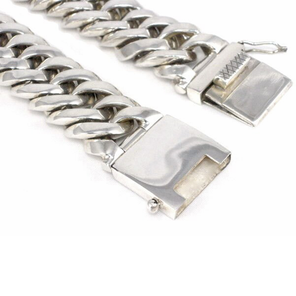 Silver link 2025 mens bracelet