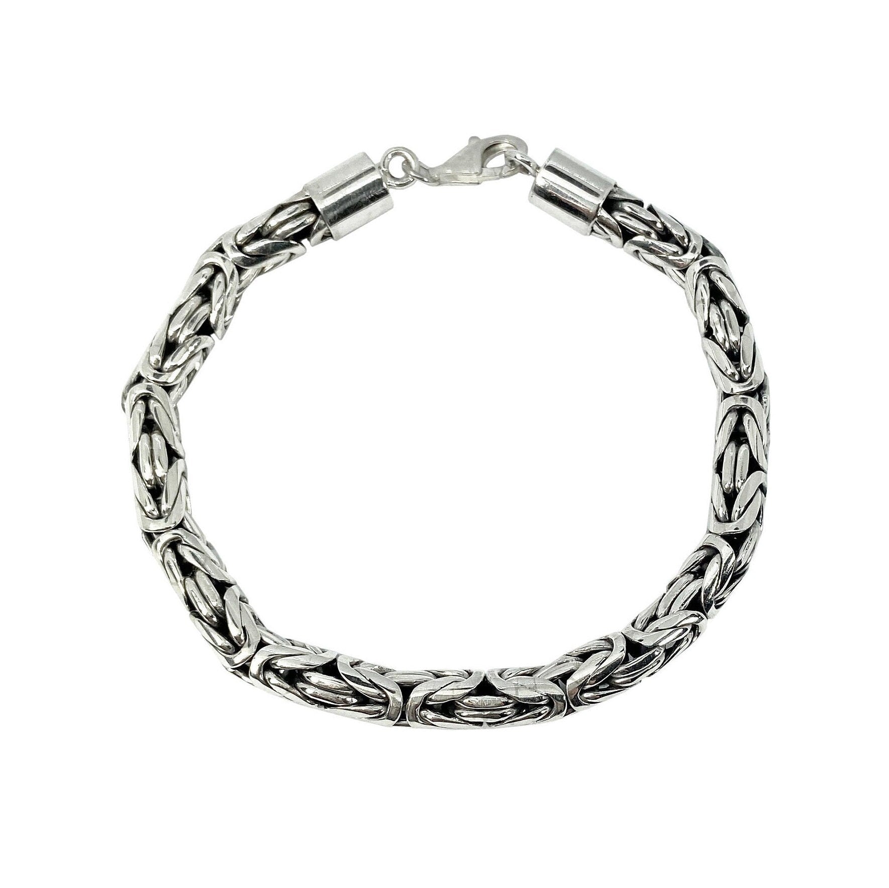 Ladies Byzantine Borobudur Silver Bracelet